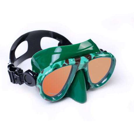 Маска Aquadiscovery Camo Green зеркальные стекла